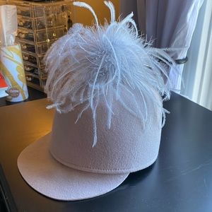 Eugenia Kim feather poof hat